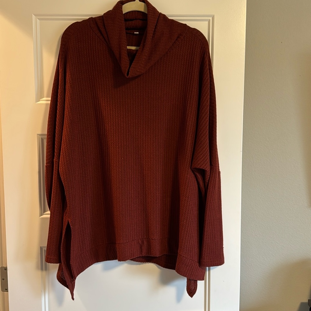 Cowl Neck Knit Tunic